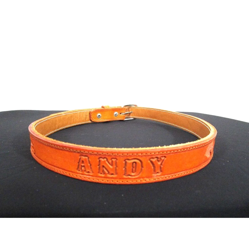 Hand Tooled Brown Leather 